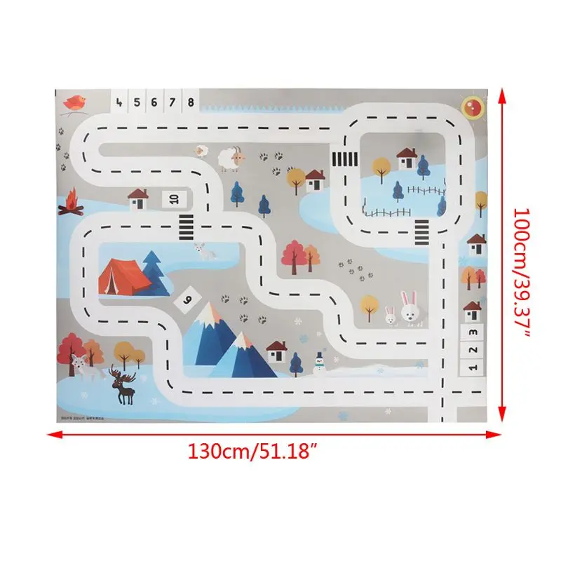 

Children Play Mat Simulation Car Traffic Parking Map Puzzle Game Pad 634F