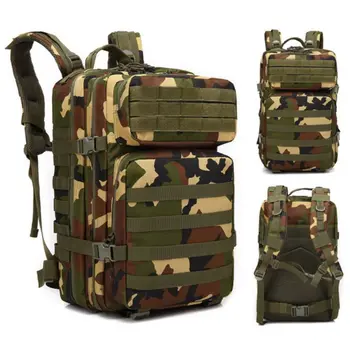 

Practical Large Capacity Water Resistant Zipper Military Tactical Backpack Outdoor Hiking Travel Sports Double Shoulder Backpack