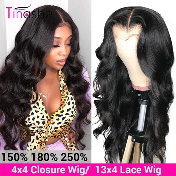 

Tinashe Body Wave Wig Lace Front Human Hair Wigs 180 200 250 Density Brazilian Lace Frontal Wig Pre Plucked 4x4 Lace Closure Wig