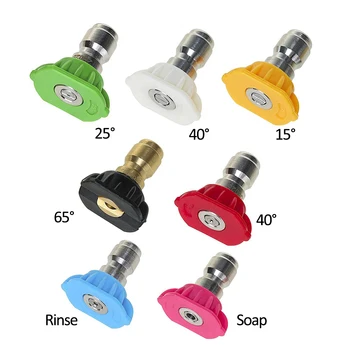 

Pressure Washer Spray Nozzles+ Adapter For Karcher K Series 1/4'' Quick Connect Power Washer Accessories