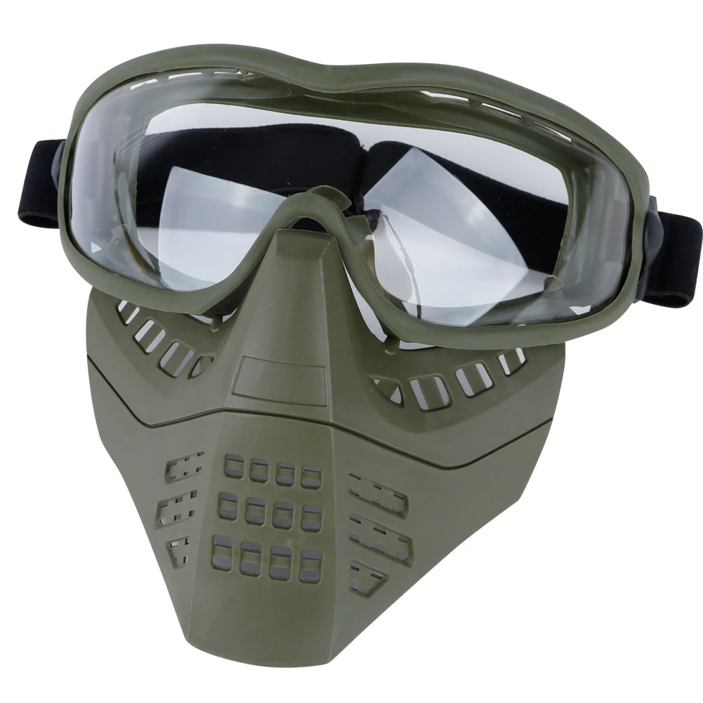 

Tactical Anti-fog Airsoft Ant shape Mask Full Face Paintball Protective Mask with Goggle Hunting Shooting CS Windproof Mask