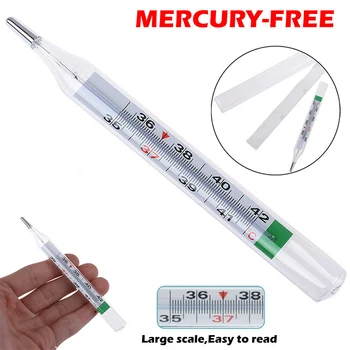 

Mercury-free Dual Scale Classic Traditional Glass Accuracy Thermometer for Home