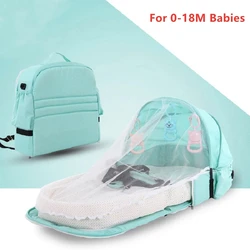 Lit Portable pour bébé, berceau de voyage pliable pour nouveau né, Protection contre le soleil, moustiquaire pour dormir, doux et respirant 