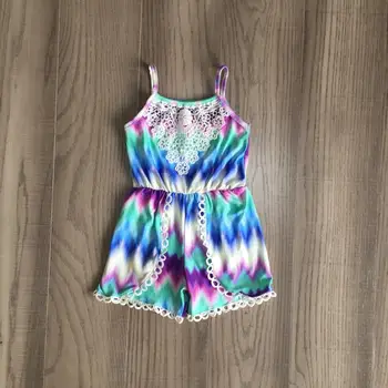 

baby girls tie dye romper girls summer lace romper