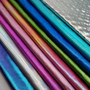 

Holographic Fabric Stretchy Laser Cloth Elastic Spandex Bronzing Shiny Swimsuit National Costume Stage Performance Garment