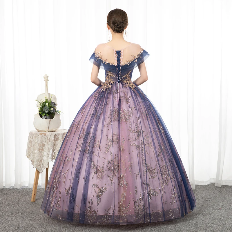 Quinceanera Dress Luxury Party Prom Formal Dress Short Sleeve Floor-length Ball Gown Vintage Quinceanera Dresses Customized