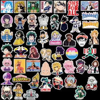 

50pcs/lot My Hero Academia Stickers Classic Japan Anime Sticker Modern Popular Laptop Luggage Car Skateboard Phone Decal