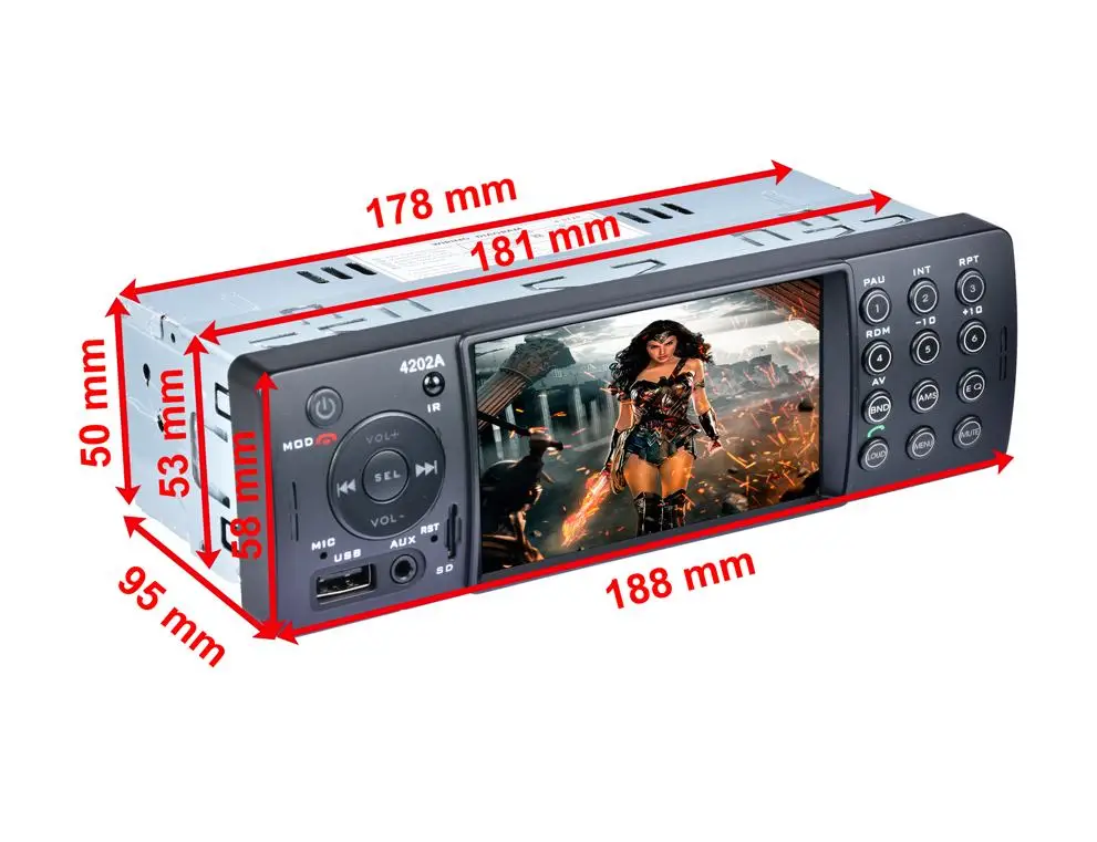 4,1 дюймов 1Din Автомобильный MP5 плеер цифровой стерео MP3 FM радио для WINCE bluetooth Hands-free Поддержка камеры заднего вида вход
