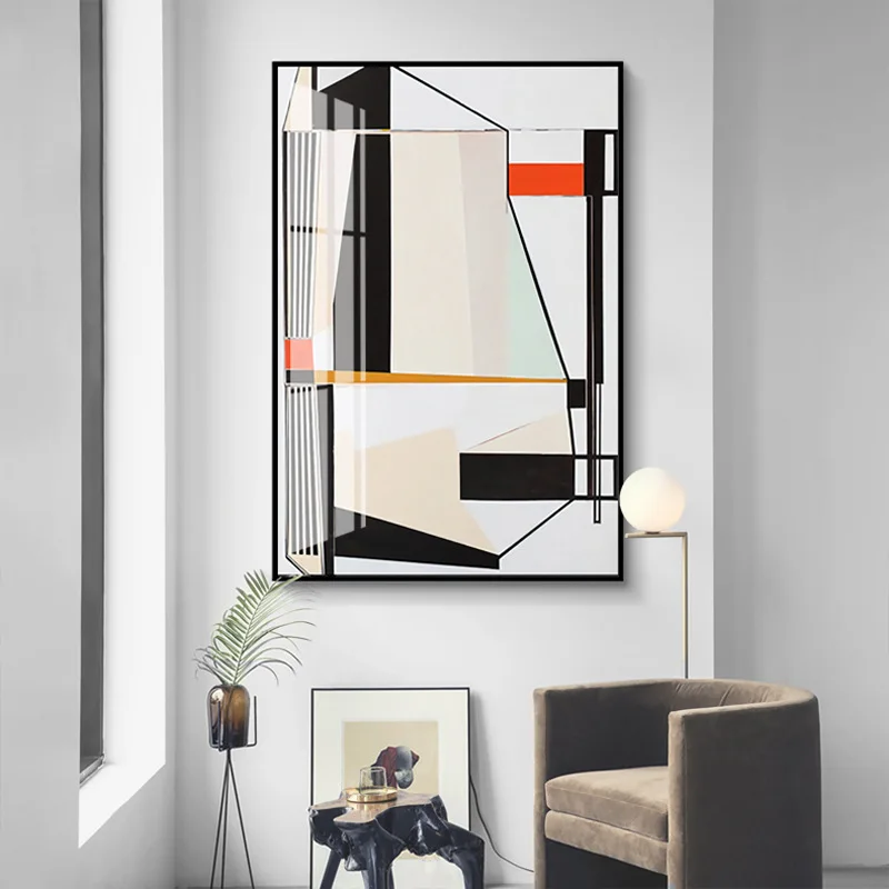 Abstract Geometry Line Wall Art Nordic Posters And Prints Canvas Paintings Modern Wall Pictures For Living Room Minimalist Decor