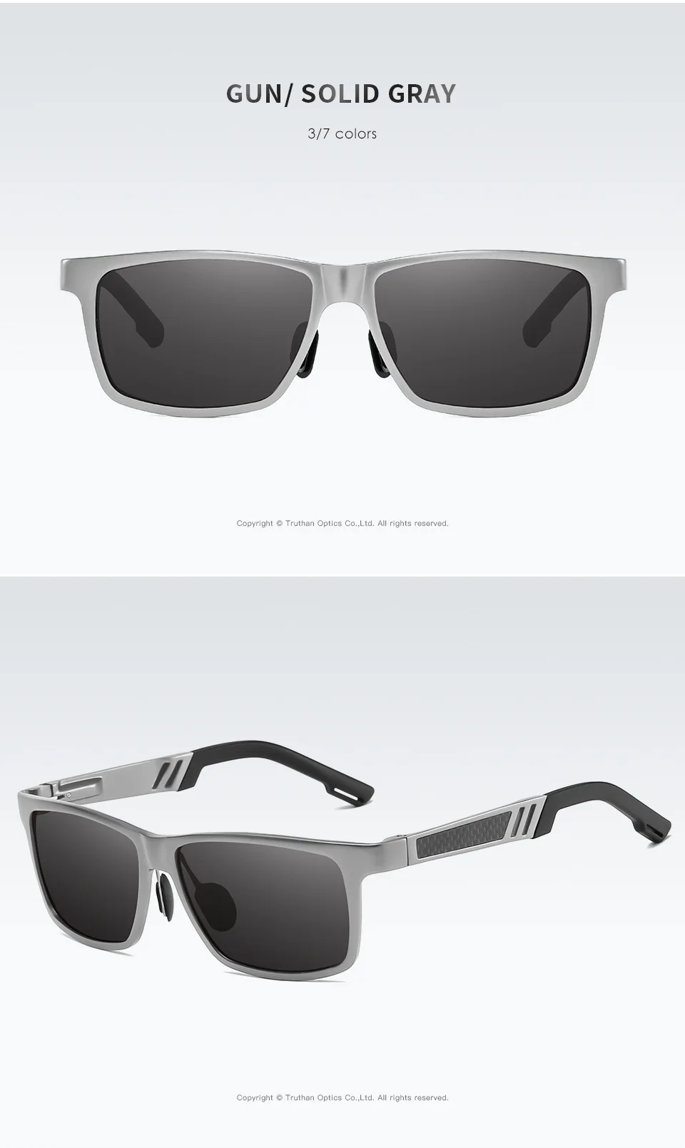 REALONE алюминиевые квадратные поляризованные солнцезащитные очки Gafas De Sol De Los Hombres мужские очки UV400 для мужчин стиль жизни солнцезащитные очки 5540
