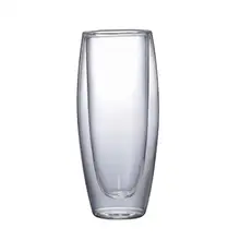 Прозрачный двусторонний слой стекла термоустойчивая чашка питьевой стакан es теплоизоляционные стеклянные чашки для чая кофе шампанское вино