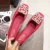 FamtiYaa Slip on Shoes for Women Ballet Flats Shallow Boat Shoes Woman Женская плоская обувь Embroide Red 2020 Весна Лето Мода