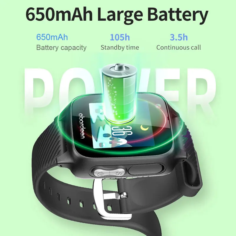  Abardeen V329 Smart baby Watch GPS Glonass locator IP67 Waterproof Smart watch kids 4G SIM Card vid