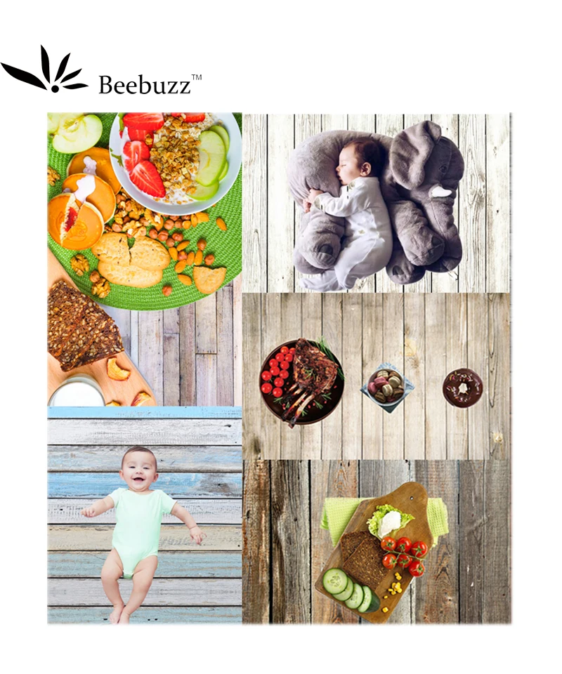 

Beebuzz Photo Background Different Style Wood Board Pattern Vinyl Material Photo Background Small Size Photography Background