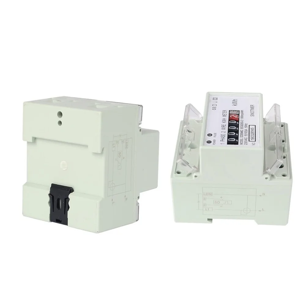 SINOTIMER DDS546C 230VAC однофазный счетчик энергии 4P аналоговый Электрический ваттметр бытовой Электрический измеритель на din рейку