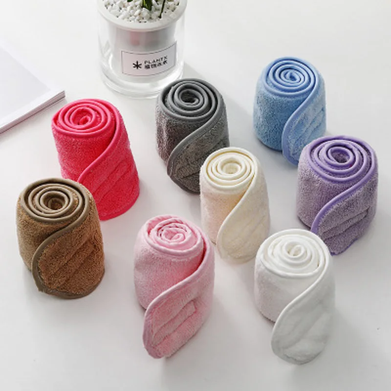 

1PC Adjustable Facial Hairband Makeup Head Band Cleaning ClothToweling Hair Wrap Shower Caps Stretch Towel Hair Acessories