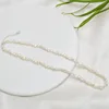 ASHIQI-gargantilla de perlas de agua dulce Natural para mujer, collar con cierre de plata 925, joyería barroca de perlas, 4-5mm ► Foto 3/6