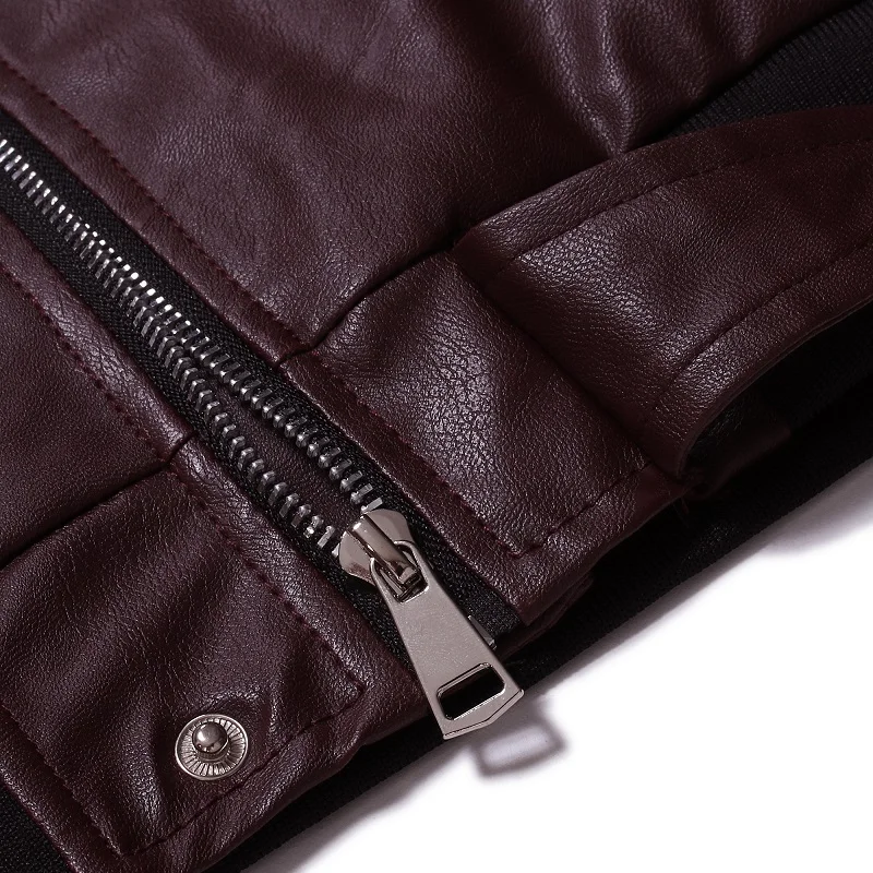 Бренд байкер кожаные куртки мужские новые пэчворк Одноцветный Lederjacke Herren классические молнии мужские мотоциклетные куртки 4XL