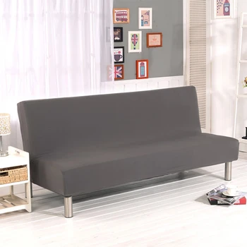 

Sofa Bed Cover Solid Color Tight Wrap CoversAll-inclusive Folding Stretch Sofa Bed Protector Slipcover Without Armrests