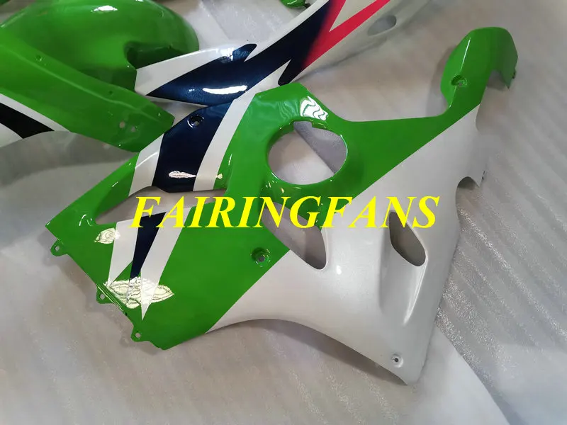 Мотоцикл обтекатель тела комплект для KAWASAKI Ninja ZX6R 94 95 96 97 ZX 6R 1994 1997 обтекатель Зеленый, Белый Кузов+ подарки K001