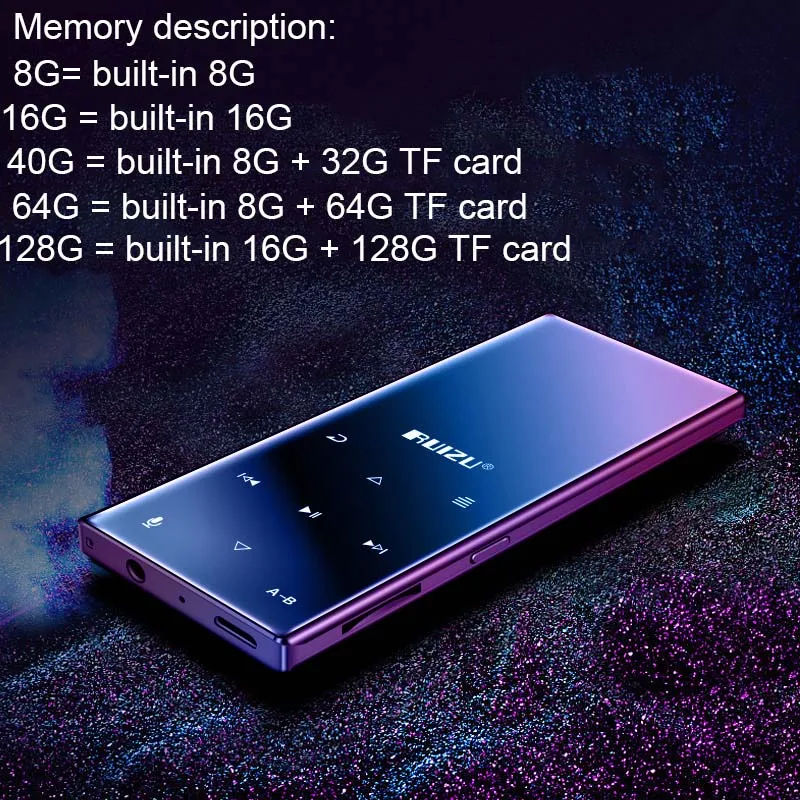 Оригинальный Bluetooth MP3 плеер ruizu d29 HiFi музыкальный без потерь портативный аудио 8 ГБ