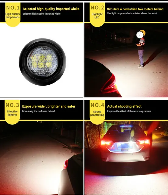 BraveWay LED feu de recul supplémentaire pour lampe de voiture Led