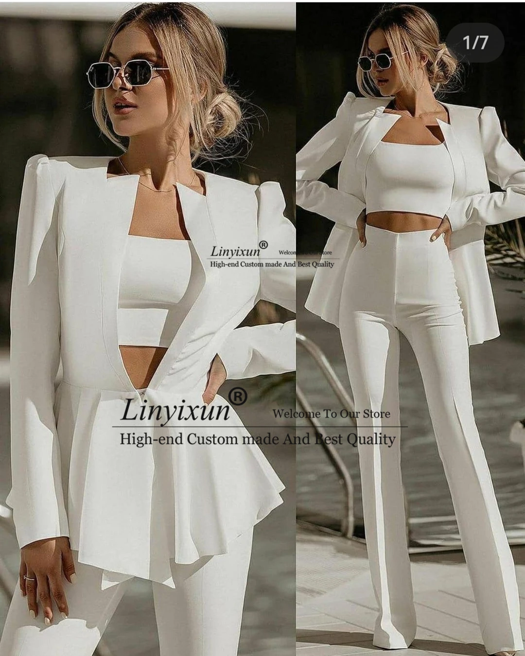

Fashion Women Formal Business Suits Mother Of The Bride Pant Suits Wedding Tuxedo Blazer Costume Femme Office Workwear