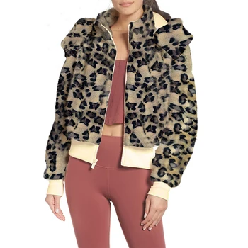 

2019 Women Autumn Winter Hooded Zipper Plush Comfortable Jacket Coat Femme Thick Warm Casual Streetwear Short Outwear SJ4634U