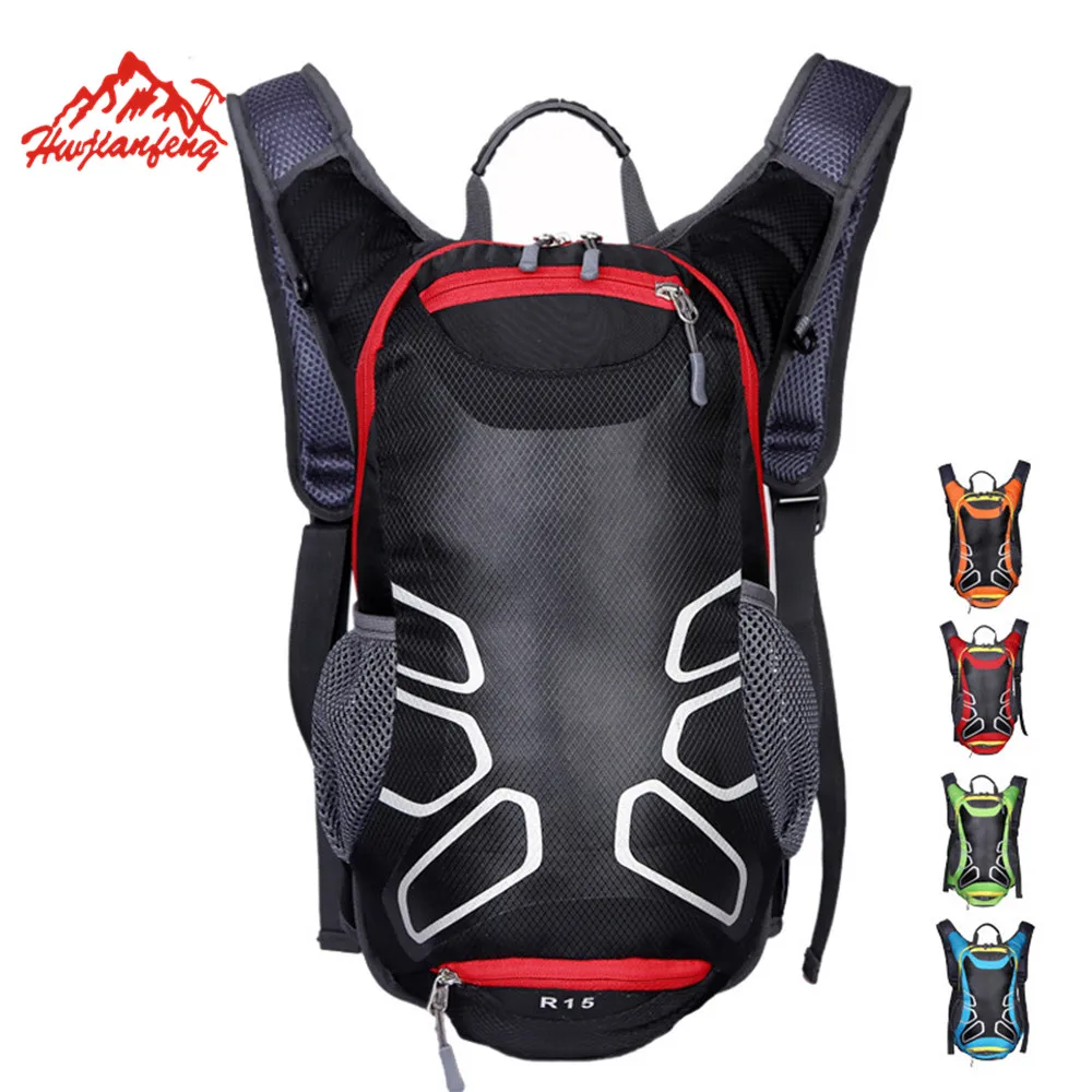 

15L Outdoor Cycling Bags Ultralight Camping Hiking Backpack Nylon Ride Bicycle Backpacks Reflective Shoulder Bag Luggage 0985