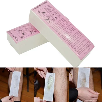 

100pcs Professional Hair Removal Waxing Strips Non-woven Fabric Epilator Wax Papers Depilatory Beauty Tool For Leg Hairs Removal