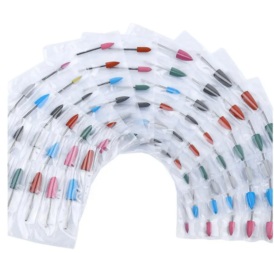 Инструмент для ногтей триммер для ногтей Полировальный Инструмент жидкость для снятия геля силиконовая Шлифовальная головка сверло набор пилок для ногтей 6 типов аксессуаров