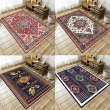 Коврики и ковры для дома, гостиной, винтажный богемный цветочный узор, утолщенный ковер, ковры для детской комнаты, ручная стирка