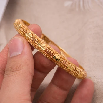 

1Pcs Dubai Gold Color Jewelry Bangle Bracelet for Women Girl Star Bangle Wedding Bangles & Bracelets Bride Jewelry Bangles Gift