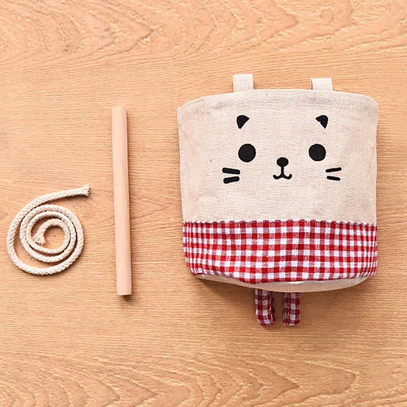 A Kingko® Fashion New Cute Cat Pattern Hanging Storage Bag Cartoon Wall Debris Combination Pouch 