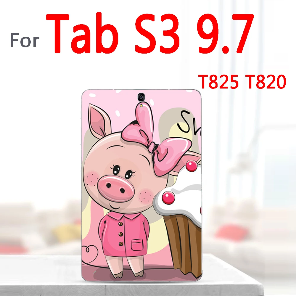 Окрашенные планшеты чехол для samsung Galaxy Tab a 9,7 SM-T550 T555 уголок T230 Sm T210 T211 Tab S3 9,7 4G SM-T825C T825 T820 с рисунком «сделай сам» - Цвет: T825-D14