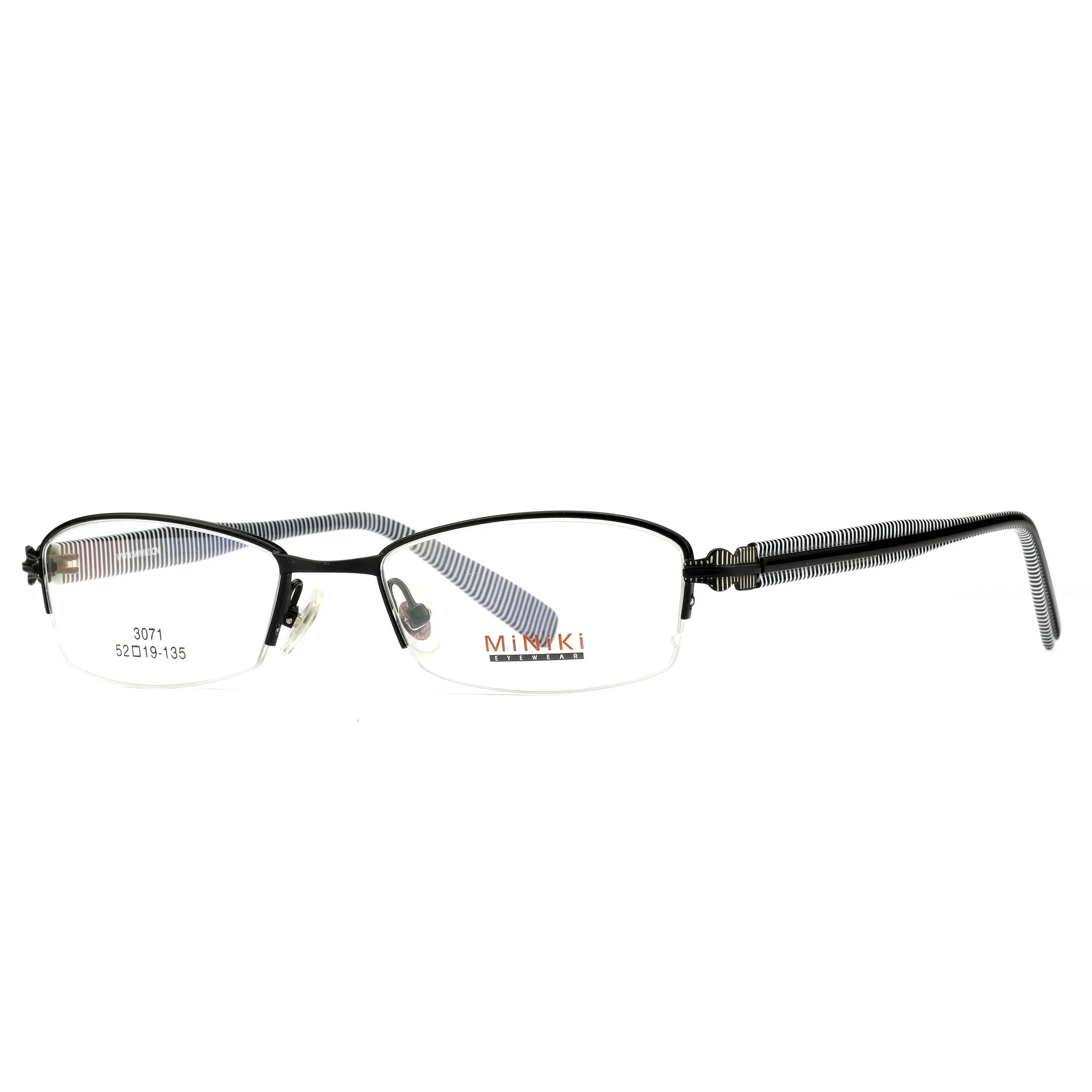 Новые изысканные металлические очки с полуоправой, модные, индивидуальные, трендовые, литературные, плоские очки, повседневные, дикие, без градусов, очки для чтения