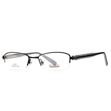 Новые изысканные металлические очки с полуоправой, модные, индивидуальные, трендовые, литературные, плоские очки, повседневные, дикие, без градусов, очки для чтения