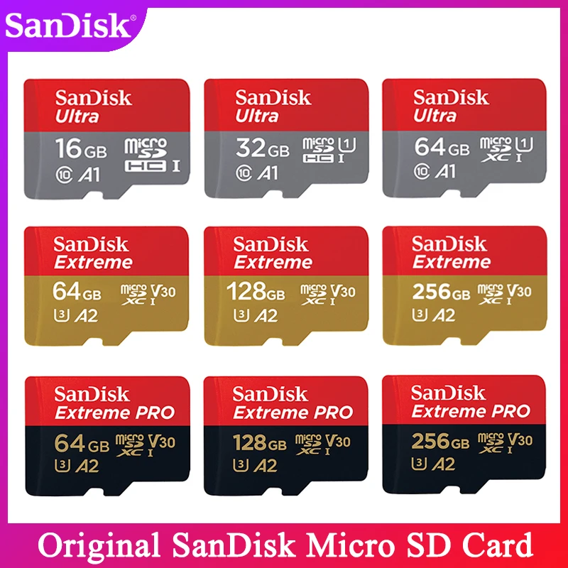 Карта памяти SanDisk MicroSD A1 512 ГБ 400 256 128 64 32 16 | Компьютеры и офис