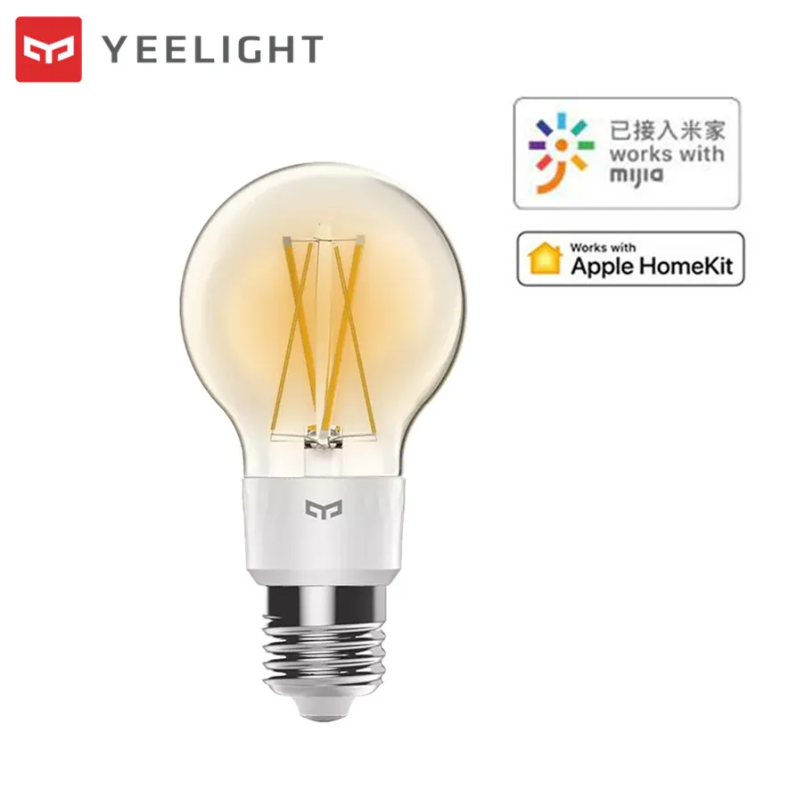 Xiaomi Yeelight умный светодиодный лампочка накаливания E27 Регулируемая яркость умная лампа для Wi-Fi Mihome APP Apple Homekit дистанционное управление