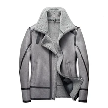 Зимнее пальто для мужчин,, стрижка овец, натуральный мех, пальто для мужчин размера плюс, Корейская шерстяная куртка для мужчин, s одежда жилет Homme 7166 YY745