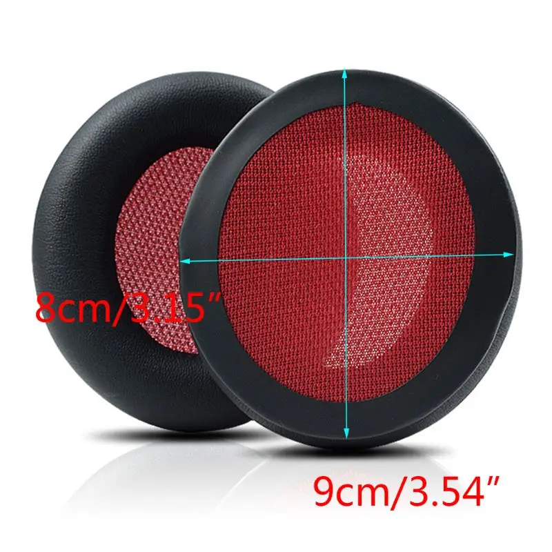 1Pair Replacement Ear Pads Protein Skin Leather Ear Cover Cushion for Focal LISTEN CHIC Wireless Headphones Headset