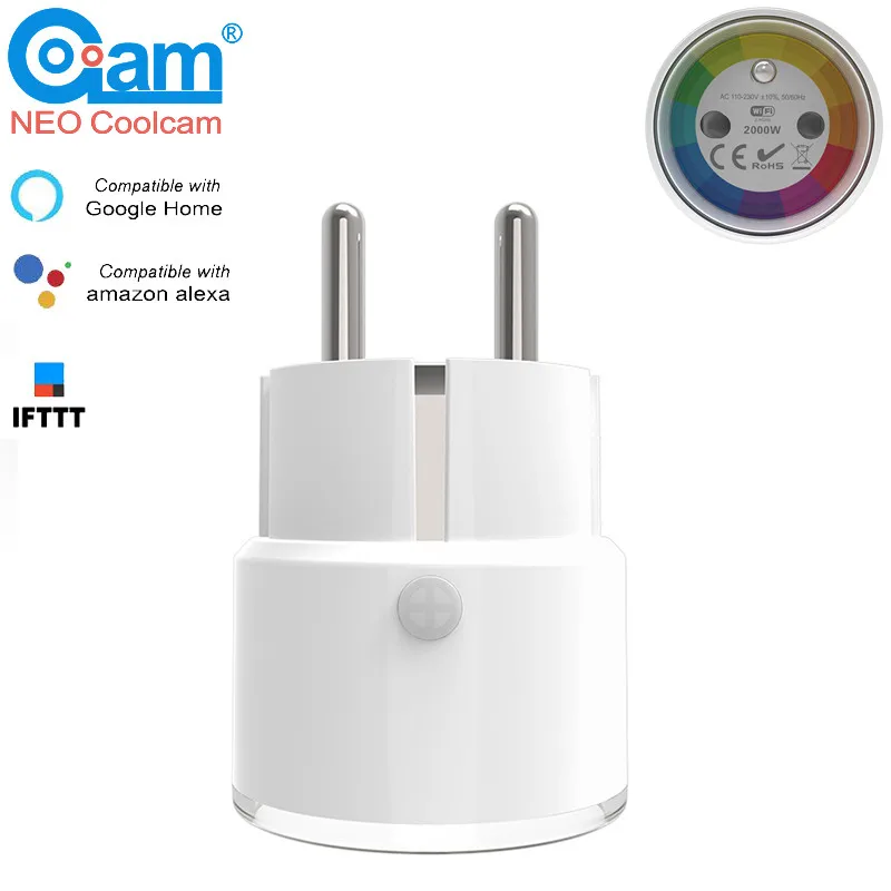

NEO Coolcam smart plug Home Mini Socket Outlet Smart WiFi Support Amazon AlexaGoogle AssistantIFTTT FR France Plug 10A