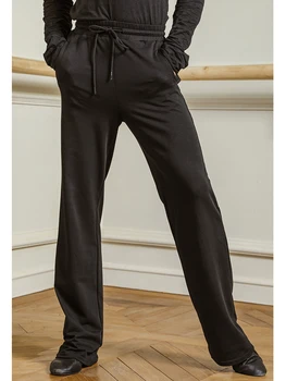 

ZYMdancestyle 5 Years Basic Trousers #8099 Men Latin Dance Practice Wear Elastic-waist Pants Standard Ballroom Dance Trousers