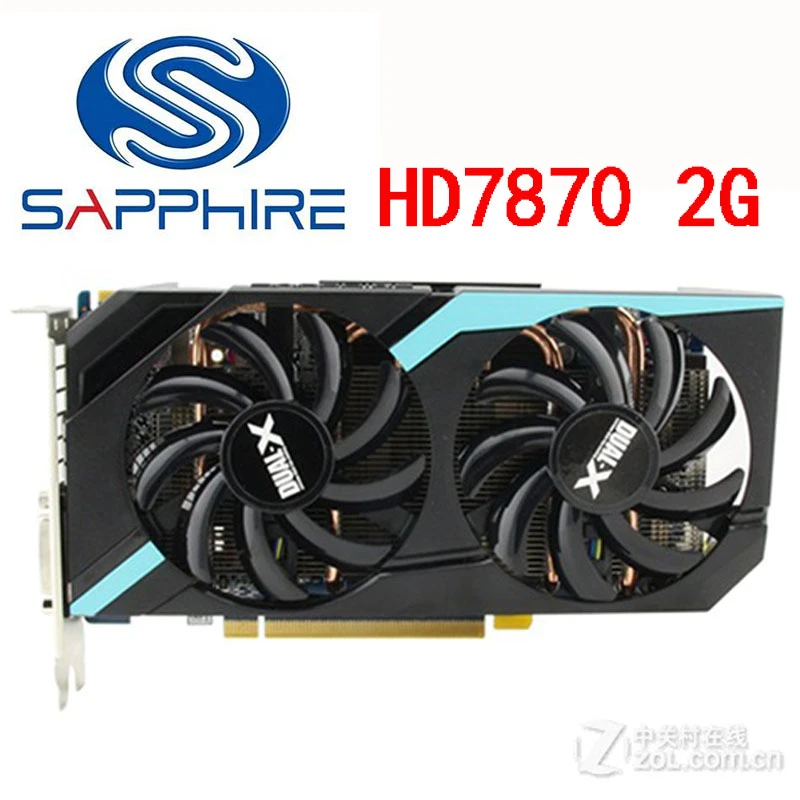 Sapphire Carte Graphique Amd Radeon Hd7870 2 Go Gddr5 7870 Bits D Occasion Hdmi Dvi 7800 7870 Aliexpress