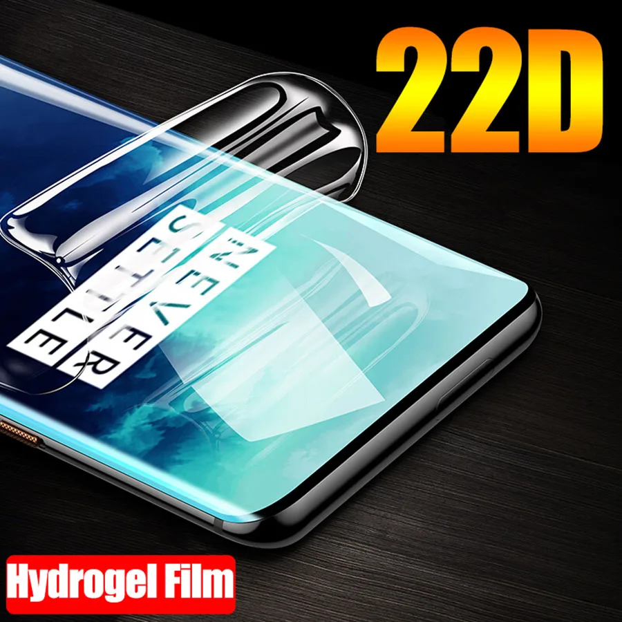 22D Защитная Гидрогелевая наклейка пленка для Oneplus 7T 7 Pro 6 6T1 + 6T Премиум из мягкого