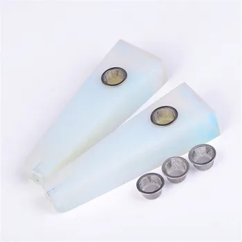 

Trending Product Beautiful Synthesis Opal Quartz Crystal Smoking Pipe Cigarette Holder for Gifts