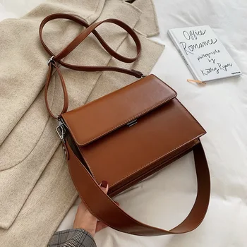 

Fashion Women Pu Leather Shoulder Bag High Quality Casual Ladies Hand Bags Designer Female Small Solid Crossbody Messenger Bags