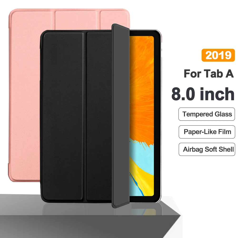 cijfer krans Vergissing Flip Tablet Case For Samsung Galaxy Tab A 8.0 2019 & (s Pen) P200 Funda Pu  Leather Smart Cover For Sm-p200 Sm-p205 Folio Capa - Tablets & E-books Case  - AliExpress