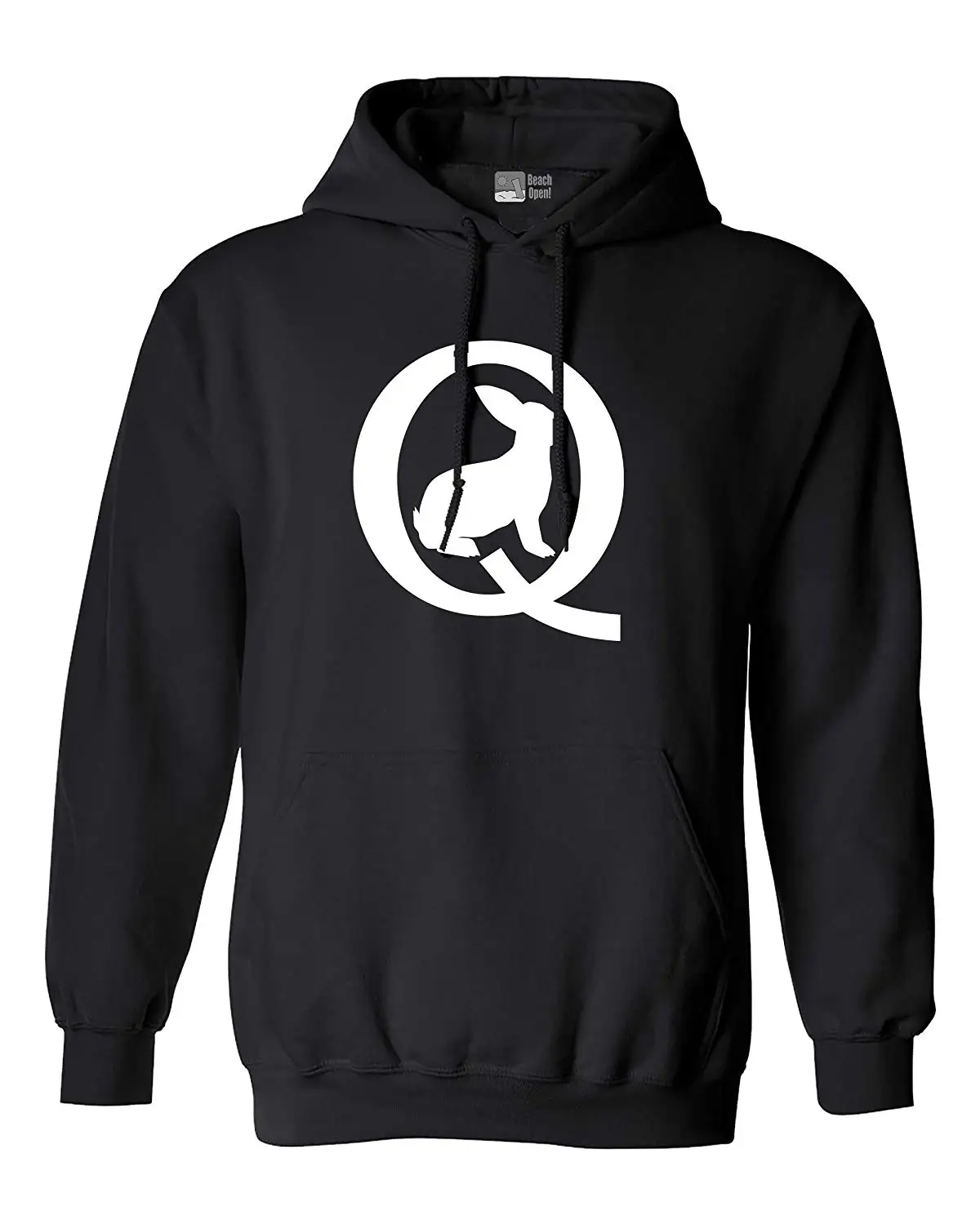 Q Symbol Bunny Calm Before The Storm Qanon DT Толстовка Hoodieunisex Мужская и Женская толстовка с