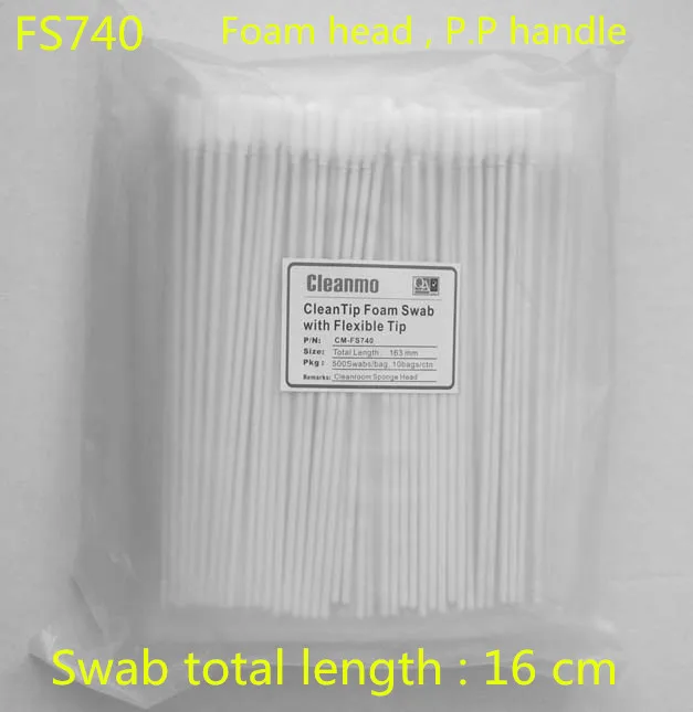 500 pcs Medium CleanFoam Swab with Flexible Tip and Long Handle - replace typical long-handled cotton swabs in applications | Компьютеры и